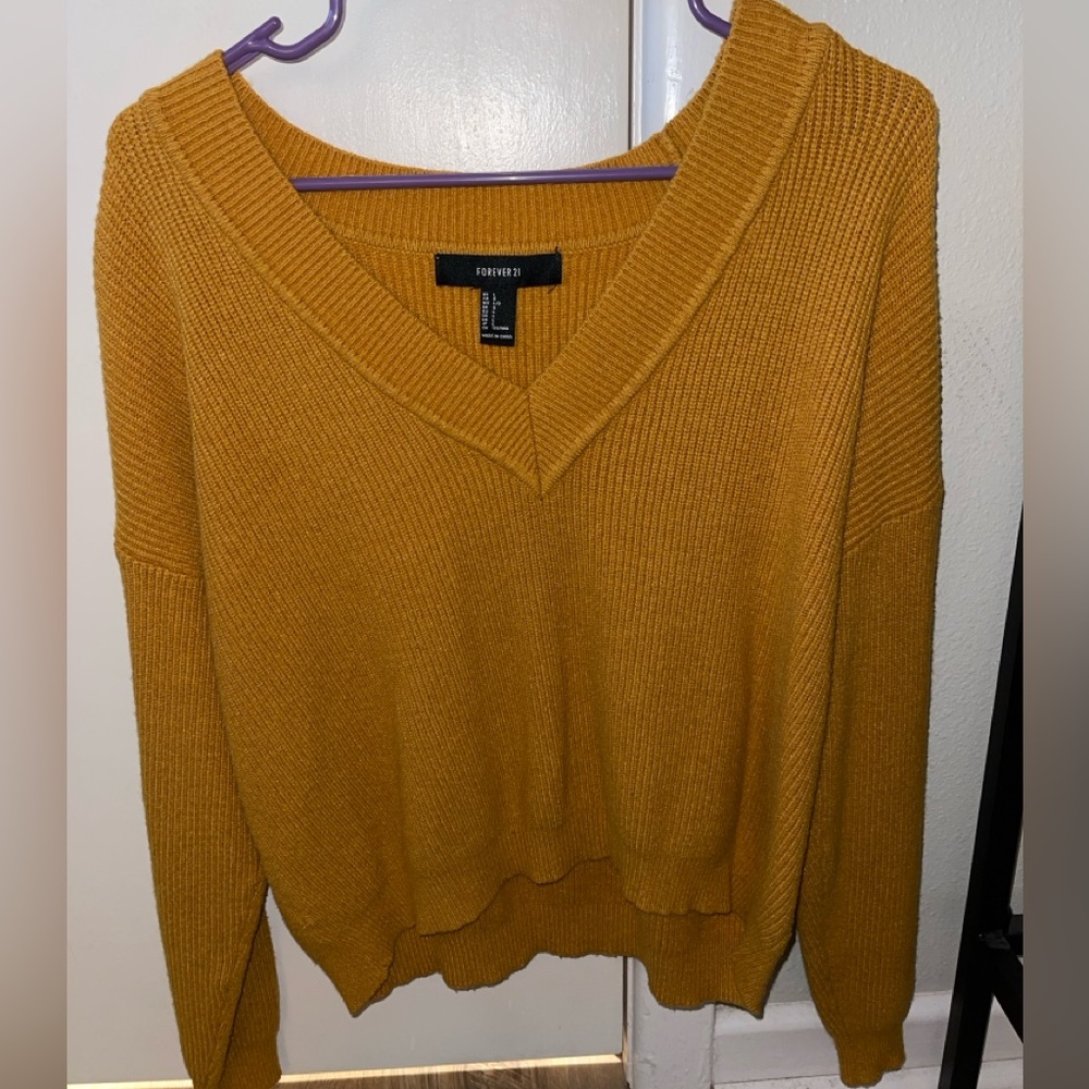 Mustard Yellow Forever 21 Sweater size L